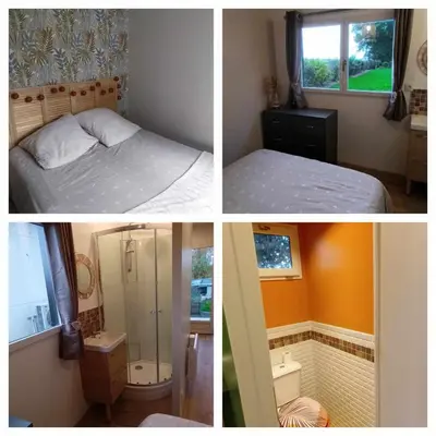 Salle de bains dans l'établissement Cosy cottage