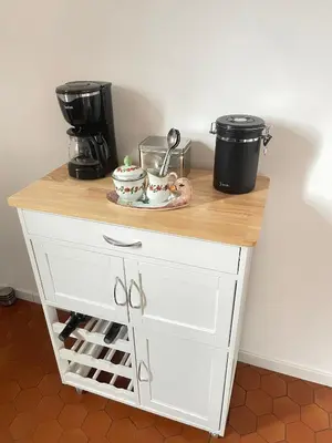Cuisine ou kitchenette dans l'établissement Maison de campagne