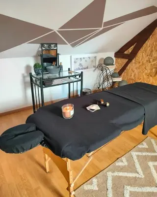 Un ou plusieurs lits dans un hébergement de l'établissement Appartement spacieux