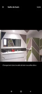 Cuisine ou kitchenette dans l'établissement Appartement spacieux