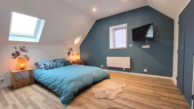 Un ou plusieurs lits dans un hébergement de l'établissement Maison Les Glycines Rouen