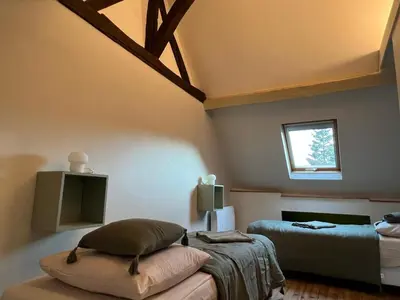Un ou plusieurs lits dans un hébergement de l'établissement Maison de ville - idéal déplacements et familles - 35 min Paris - Versailles - Giverny