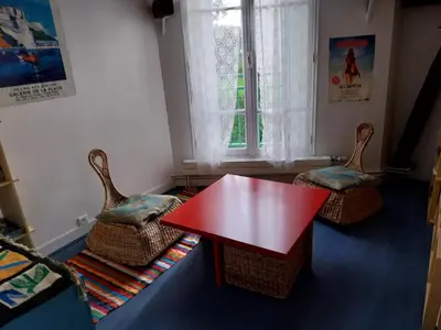 Coin salon dans l'établissement Halte-jardin du hâvre