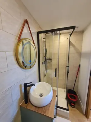 Salle de bains dans l'établissement Studio cosy et fonctionnel