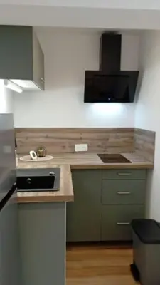 Cuisine ou kitchenette dans l'établissement Studio cosy et fonctionnel
