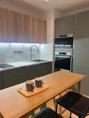 Cuisine ou kitchenette dans l'établissement Appartement design et cozy à port cergy