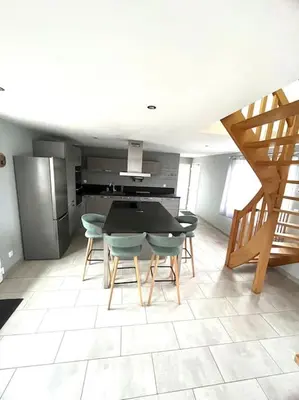 Cuisine ou kitchenette dans l'établissement Mesnil brayon