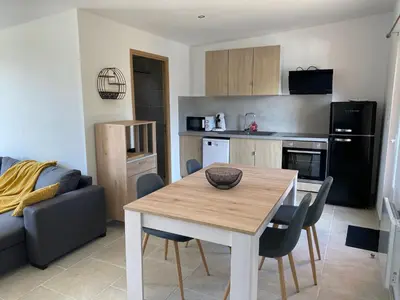 Cuisine ou kitchenette dans l'établissement Un séjour à la ferme