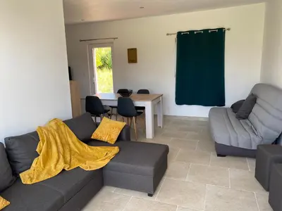 Coin salon dans l'établissement Un séjour à la ferme
