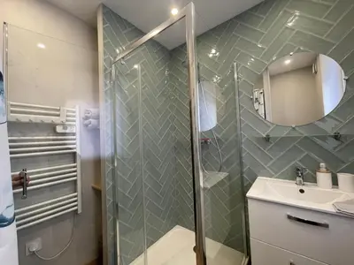 Salle de bains dans l'établissement Duplex Saint Martin