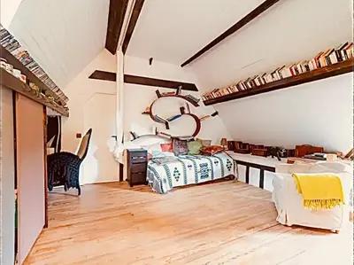 Coin salon dans l'établissement Maison au bord de la Seine