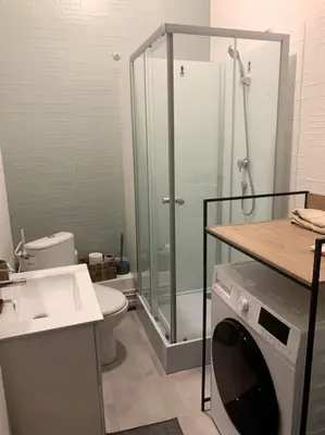 Salle de bains dans l'établissement Le Gambetta Rouen