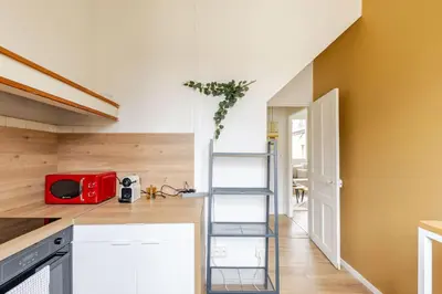 Cuisine ou kitchenette dans l'établissement Le Gambetta Rouen