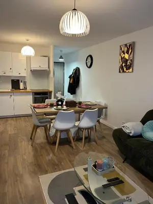 Cuisine ou kitchenette dans l'établissement Casamia