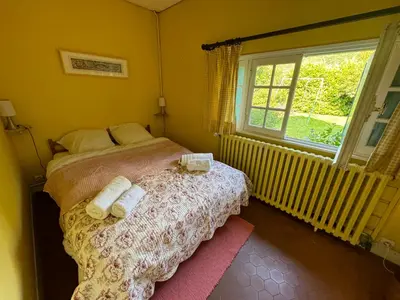 Un ou plusieurs lits dans un hébergement de l'établissement Normandy country house between Paris and Rouen