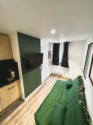 Télévision ou salle de divertissement dans l'établissement Le Jungle 2ème Étage