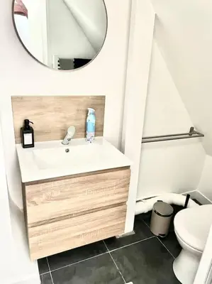 Salle de bains dans l'établissement L'Akolito 3ème étage