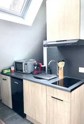 Cuisine ou kitchenette dans l'établissement L'Akolito 3ème étage