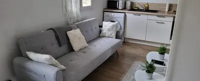 Cuisine ou kitchenette dans l'établissement Joli appartement 2 pièces sur Liancourt