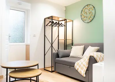 Coin salon dans l'établissement Maison Cosy Centre Gare Amiens