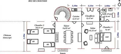 Plan de l'établissement Domaine de Gretot