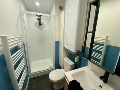 Salle de bains dans l'établissement Appartement rempli de douceur - 350