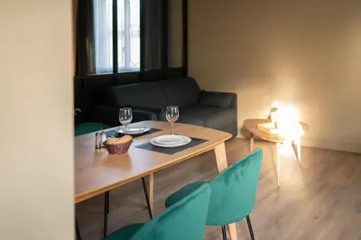 Coin salon dans l'établissement Villa Aura