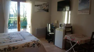 Un ou plusieurs lits dans un hébergement de l'établissement Chambres d'Hôtes de Boudeville