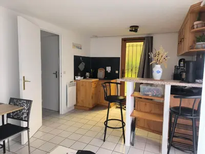 Cuisine ou kitchenette dans l'établissement Gîte de la Mardelle