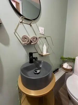 Salle de bains dans l'établissement Joli studio cosy indépendant