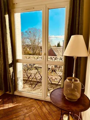 Balcon ou terrasse dans l'établissement Le Nid de Forges