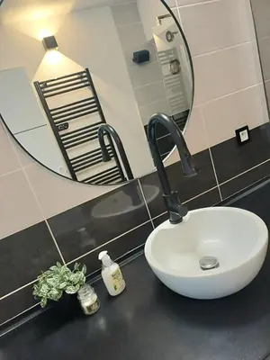 Salle de bains dans l'établissement Le Quantum Room - Avec Netflix et Amazon Prime
