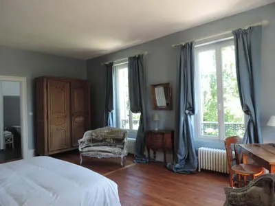 Un ou plusieurs lits dans un hébergement de l'établissement Chambres d'Hôtes de la Bucaille