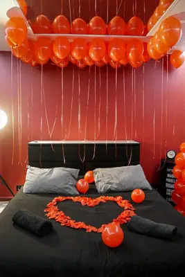 Un ou plusieurs lits dans un hébergement de l'établissement Suite CinéRoom à 25 min de Paris