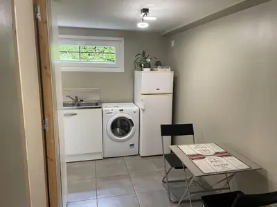 Cuisine ou kitchenette dans l'établissement Appartement terrasse avec vue et parking privé