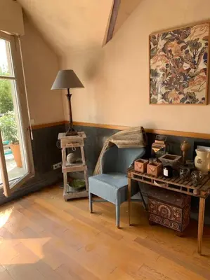 Coin salon dans l'établissement Comme une villa sur un toit