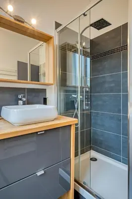 Salle de bains dans l'établissement Flaubert appartement avec parking idéal au cœur du centre-ville