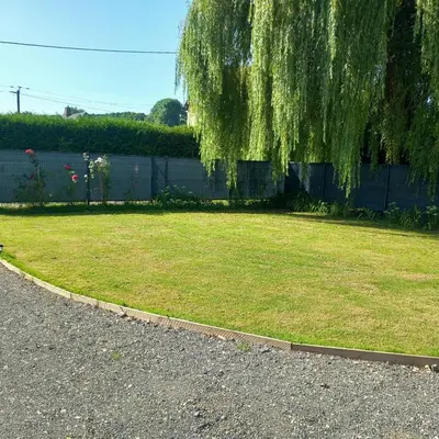Jardin de l'établissement La ferme des aristochats
