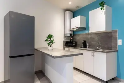 Cuisine ou kitchenette dans l'établissement L'appart du Général