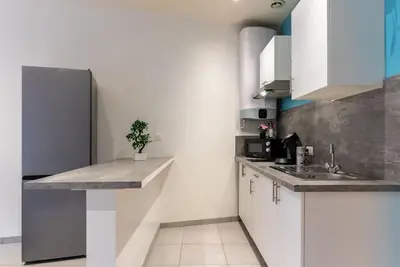 Cuisine ou kitchenette dans l'établissement L'appart du Général