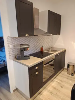 Cuisine ou kitchenette dans l'établissement gîte dans endroit atypique