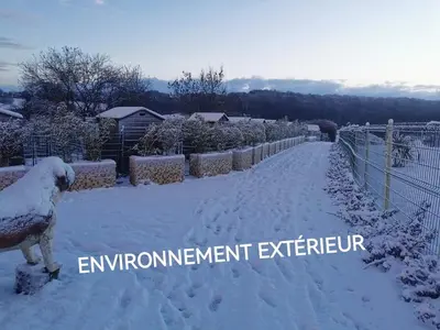 L'établissement gîte dans endroit atypique en hiver