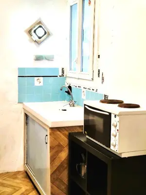 Cuisine ou kitchenette dans l'établissement Appartement de 60m2 à 20 minutes de Paris