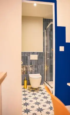 Salle de bains dans l'établissement Studio Majorelle