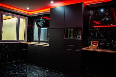 Cuisine ou kitchenette dans l'établissement Découvrez la Suite Mirage à 30 minutes de Paris
