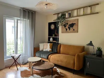 Coin salon dans l'établissement Le 18 Pontcel