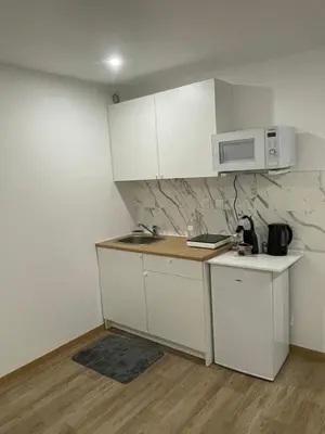 Cuisine ou kitchenette dans l'établissement Petite maison