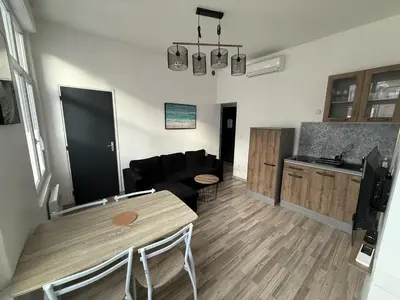 Cuisine ou kitchenette dans l'établissement Amiens, appart douillet 2-4P