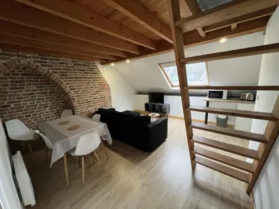 Cuisine ou kitchenette dans l'établissement Amiens, sous les toits 4-6 pers
