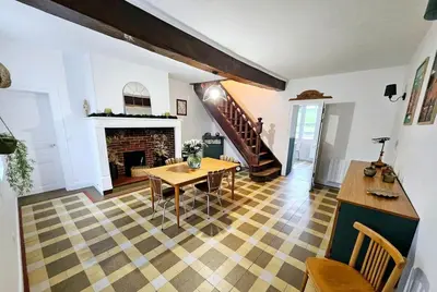 Cuisine ou kitchenette dans l'établissement Le Clos Bernadette